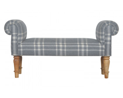 Artisan Bedroom Bench - Light Gray, Canus Tweed