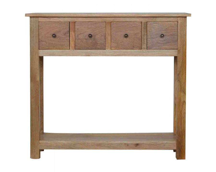 Artisan - Country Console with 4 Drawer in Oak-Ish