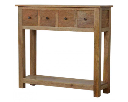 Artisan - Country Console with 4 Drawer in Oak-Ish