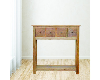 Artisan - Country Console with 4 Drawer in Oak-Ish