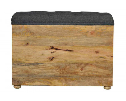 Artisan - Black Tweed 6 Slot Shoe Storage Bench