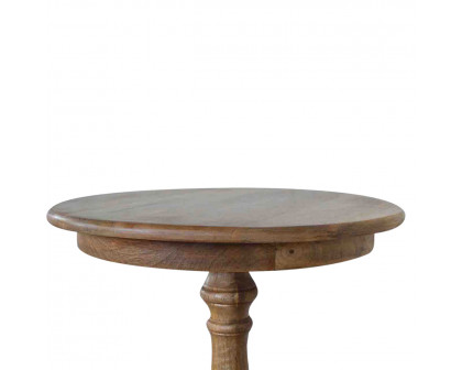 Artisan - Solid Round Tea Table in Oak-Ish, Wood