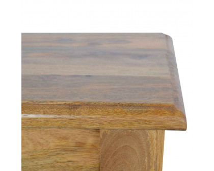 Artisan - Solid Bench with Turned Feet in Oak-Ish, Wood