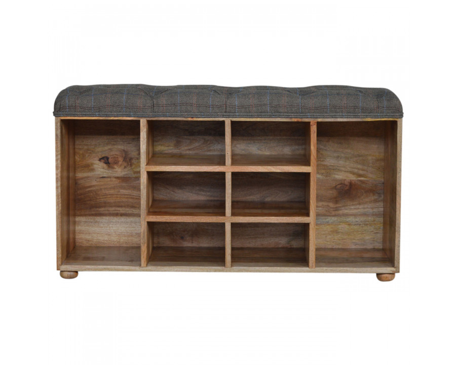 Artisan - Multi Open Storage Bench in Copper, Tweed