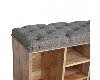 Artisan - Multi Open Storage Bench in Copper, Tweed