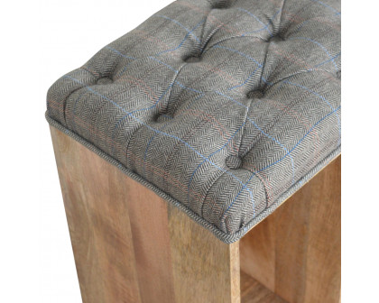 Artisan - Multi Open Storage Bench in Copper, Tweed