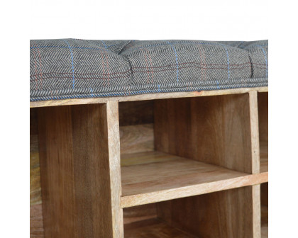 Artisan - Multi Open Storage Bench in Copper, Tweed