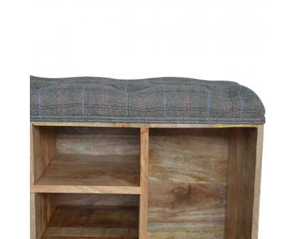 Artisan - Multi Open Storage Bench in Copper, Tweed