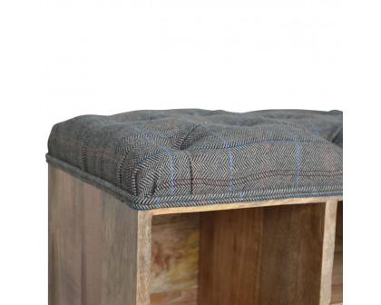 Artisan - Multi Open Storage Bench in Copper, Tweed