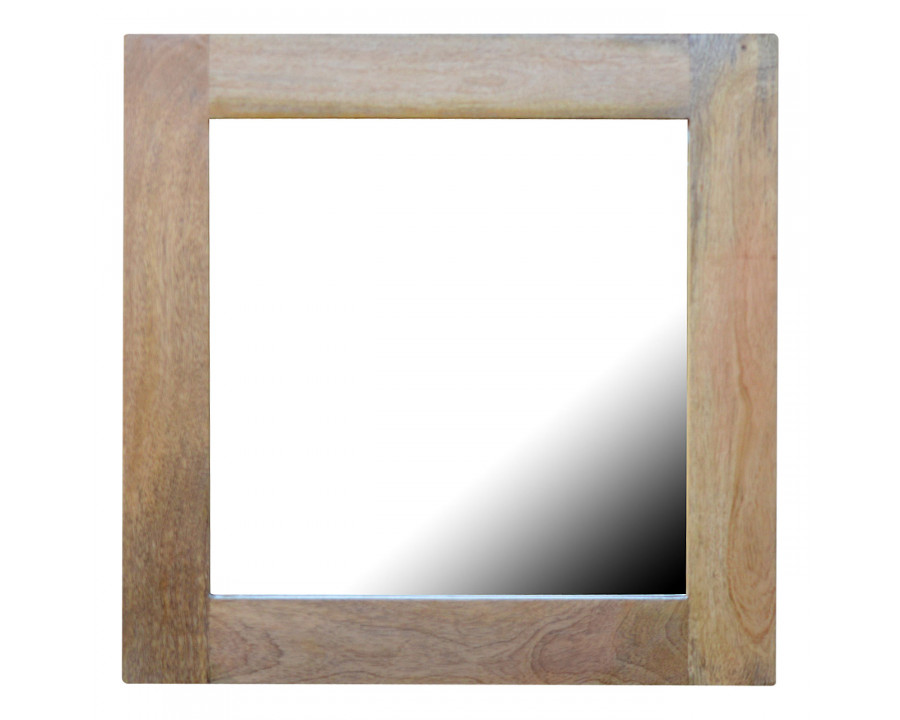 Artisan - Square Wooden Frame with Mirror in Oak-Ish