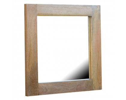 Artisan - Square Wooden Frame with Mirror in Oak-Ish