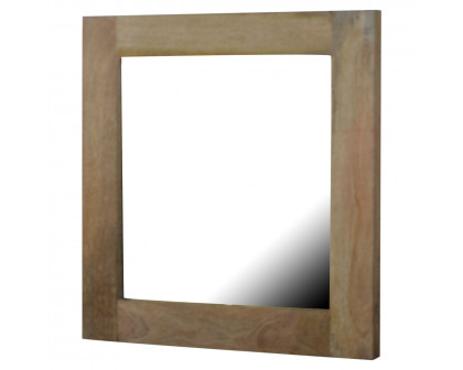 Artisan - Square Wooden Frame with Mirror in Oak-Ish