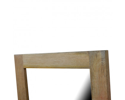 Artisan - Square Wooden Frame with Mirror in Oak-Ish