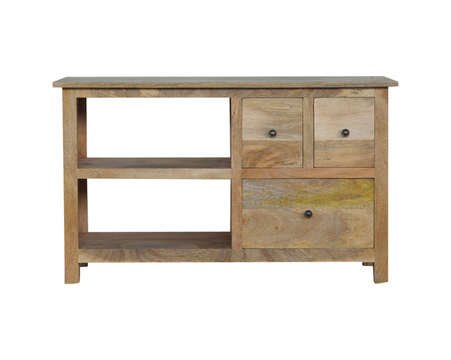 Artisan - Country Media Unit with 3 Drawer in Oak-Ish