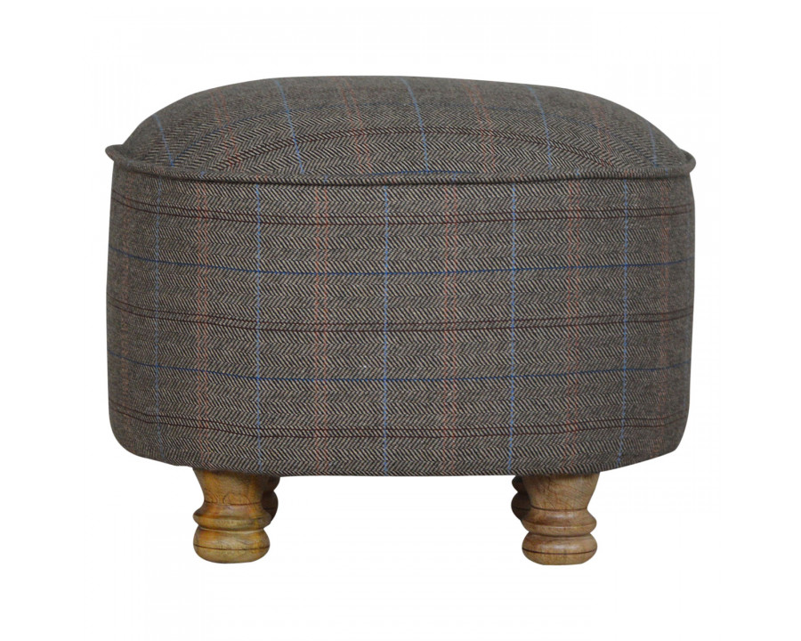 Artisan - Oval Multi Foot Stool in Tweed