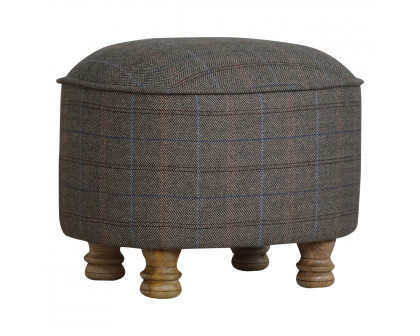 Artisan - Oval Multi Foot Stool in Tweed