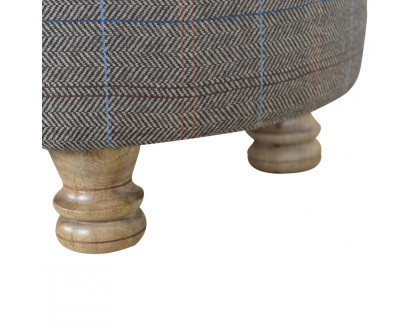 Artisan - Oval Multi Foot Stool in Tweed