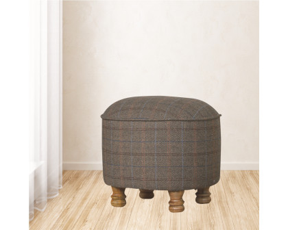 Artisan - Oval Multi Foot Stool in Tweed