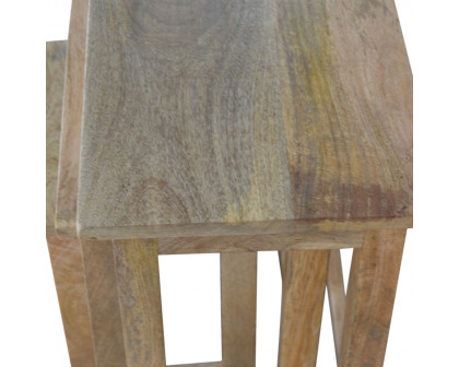 Artisan - Country Solid Stool Set of 3 in Oak-Ish, Wood