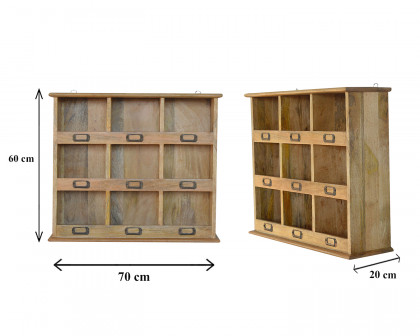 Artisan - Floating Storage Unit with 9 Slots