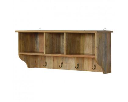 Artisan - Floating Coat Rack with 3 Shelves