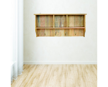 Artisan - Floating Coat Rack with 3 Shelves