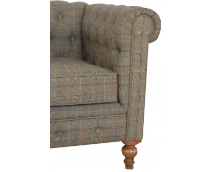 Artisan Chesterfield Armchair - Multi Tweed