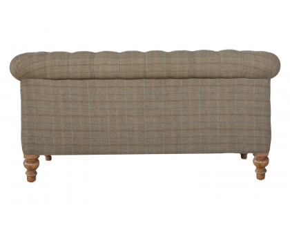 Artisan Chesterfield Sofa with 2 Seater - Gray, Multi Tweed