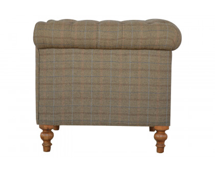 Artisan Chesterfield Sofa with 2 Seater - Gray, Multi Tweed