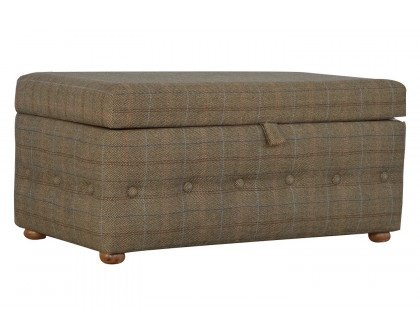 Artisan - Multi Tweed Deep Button Footstool