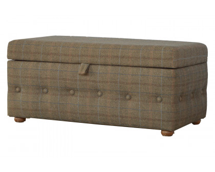 Artisan - Multi Tweed Deep Button Footstool