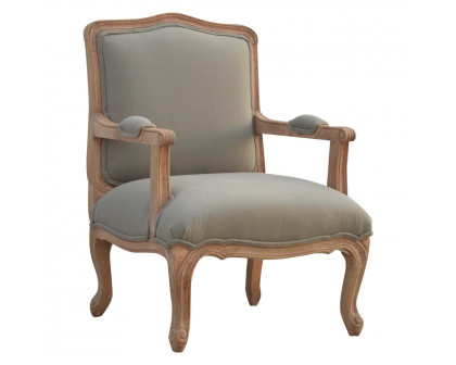 Artisan™ French Style Upholstered Armchair - Sun Bleached