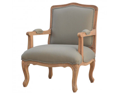 Artisan™ French Style Upholstered Armchair - Sun Bleached