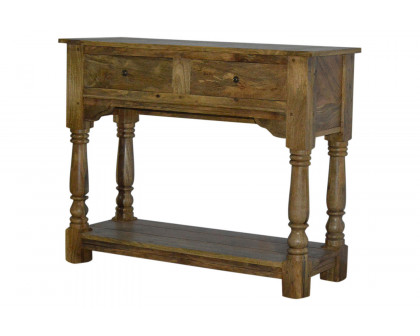 Artisan - Console Table with 2 Drawers and Turned Legs