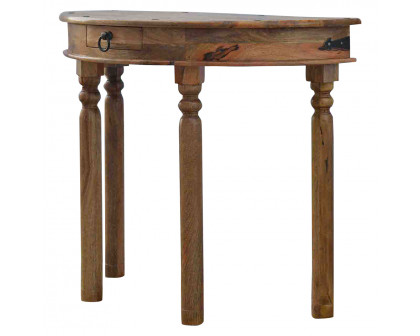 Artisan - Serpentine Console Table in Oak-Ish