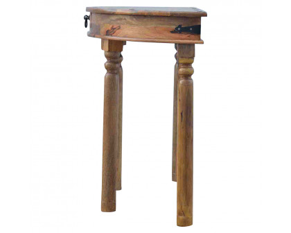 Artisan - Serpentine Console Table in Oak-Ish