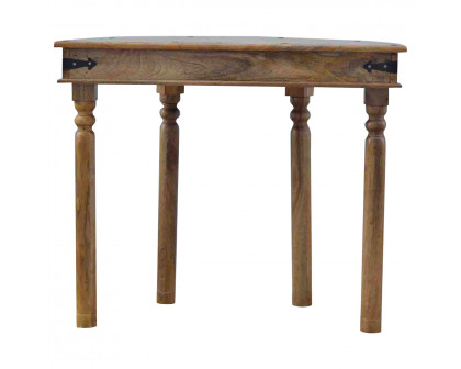 Artisan - Serpentine Console Table in Oak-Ish