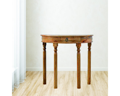 Artisan - Serpentine Console Table in Oak-Ish