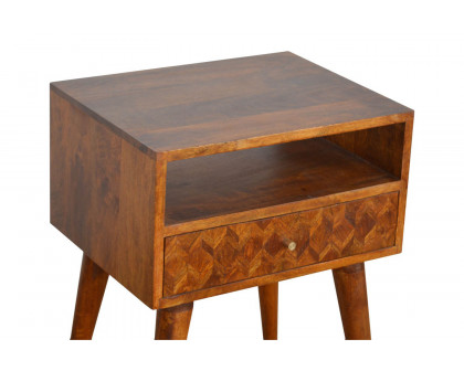 Artisan Assorted Open Slot Bedside - Chestnut