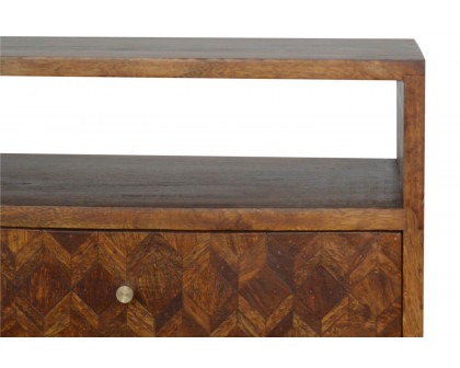 Artisan Assorted Open Slot Bedside - Chestnut