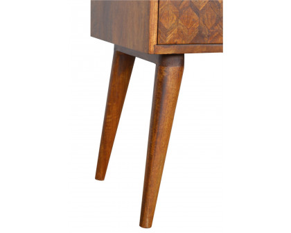 Artisan Assorted Open Slot Bedside - Chestnut