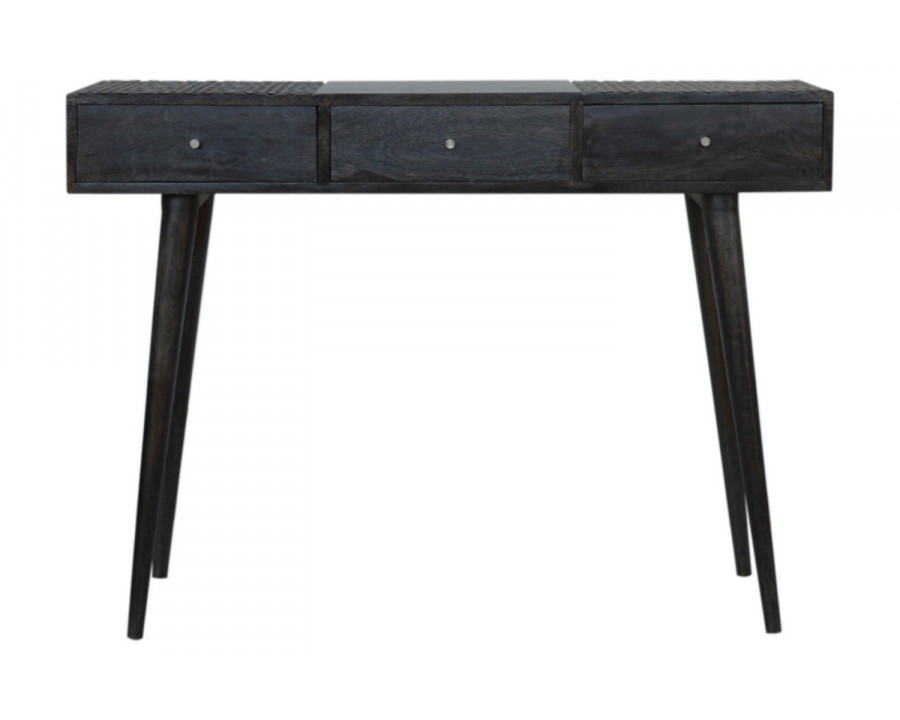 Artisan 3 Drawer Console Table - Ash Black