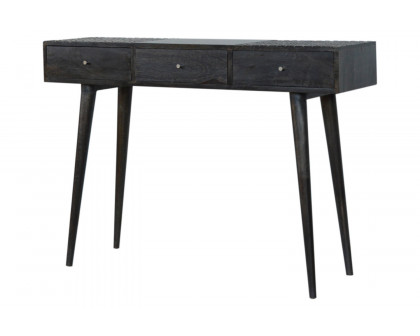 Artisan 3 Drawer Console Table - Ash Black