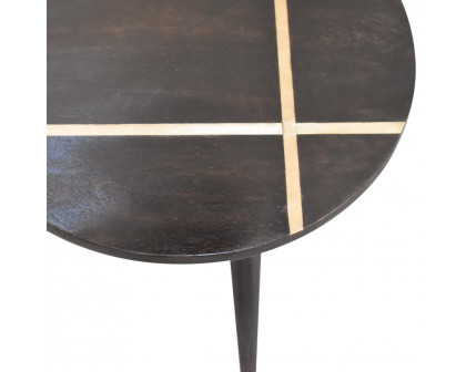 Artisan - Inlay End Table in Walnut/Gold