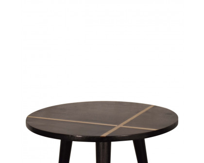 Artisan - Inlay End Table in Walnut/Gold