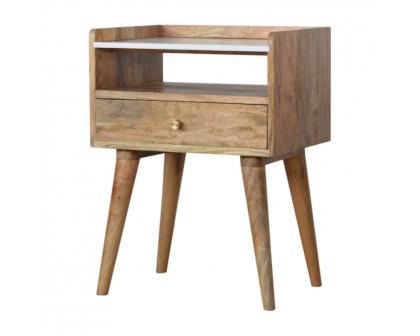 Artisan - Open Slot Nightstand with Top in White