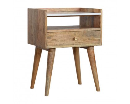 Artisan - Open Slot Nightstand with Top in White