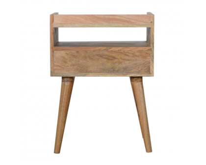 Artisan - Open Slot Nightstand with Top in White