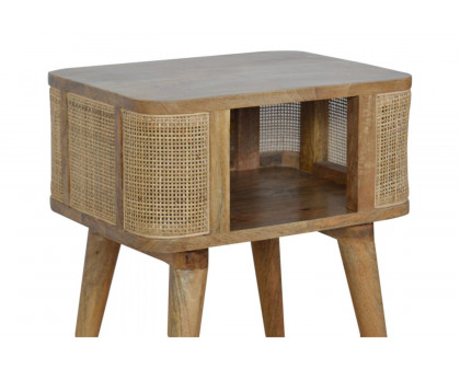 Artisan - Woven Bedside in Open Slot Bedside