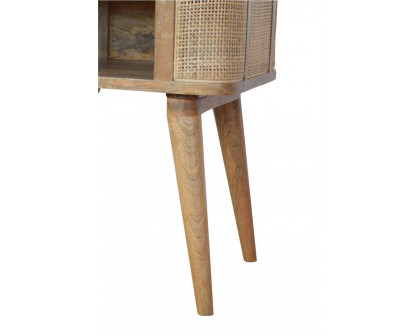 Artisan - Woven Bedside in Open Slot Bedside